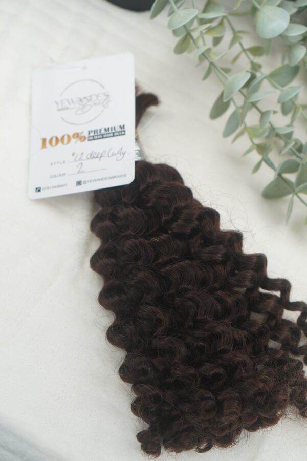 Deep Curly Human Hair Bulk - Image 3