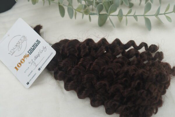Deep Curly Human Hair Bulk - Image 2