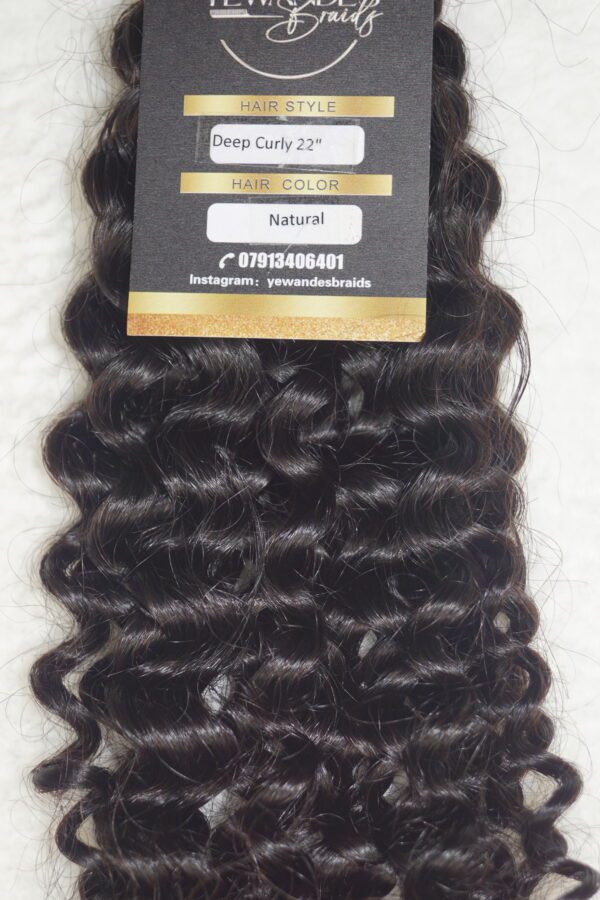 Deep Curly Human Hair Bulk - Image 5