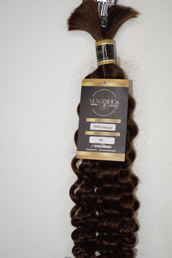 Italian Curly Human Hair Bulk - Image 3
